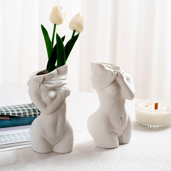 Decorative Human Body Ceramic Vase